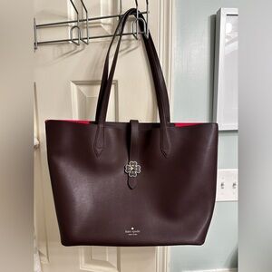 Kate Spade Purple Tote with Pink Interior